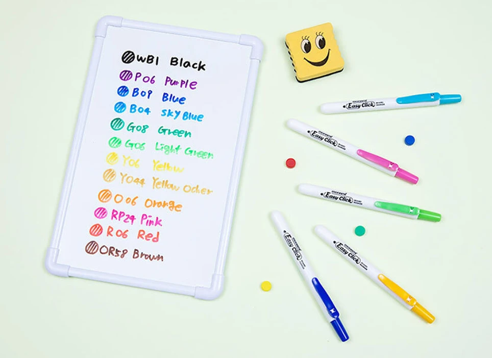 (Monami) EasyClick Board Marker Set -12 Colours