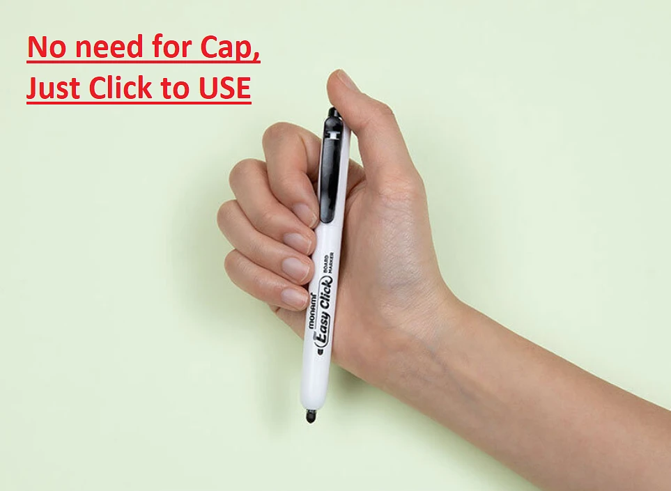 (Monami) EasyClick Permanent Marker Basic Colour