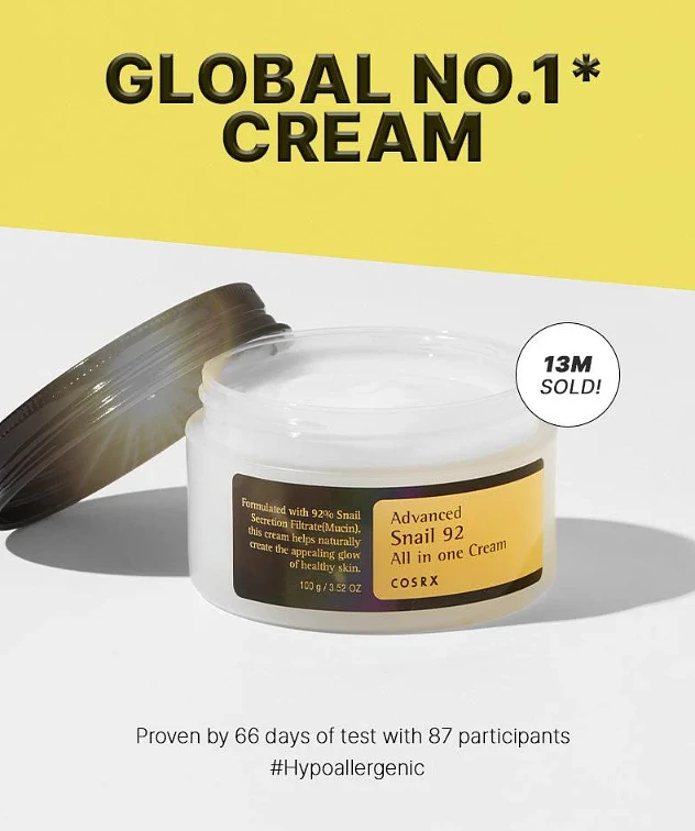 (COSRX) Advanced Snail 92 All in one Cream 100g