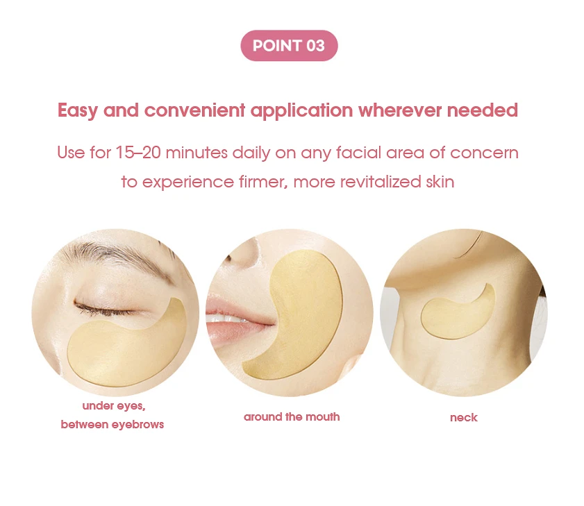 (Foodaholic) Rose Gold Hydrogel Eye Patch – 60 Patches (90g)