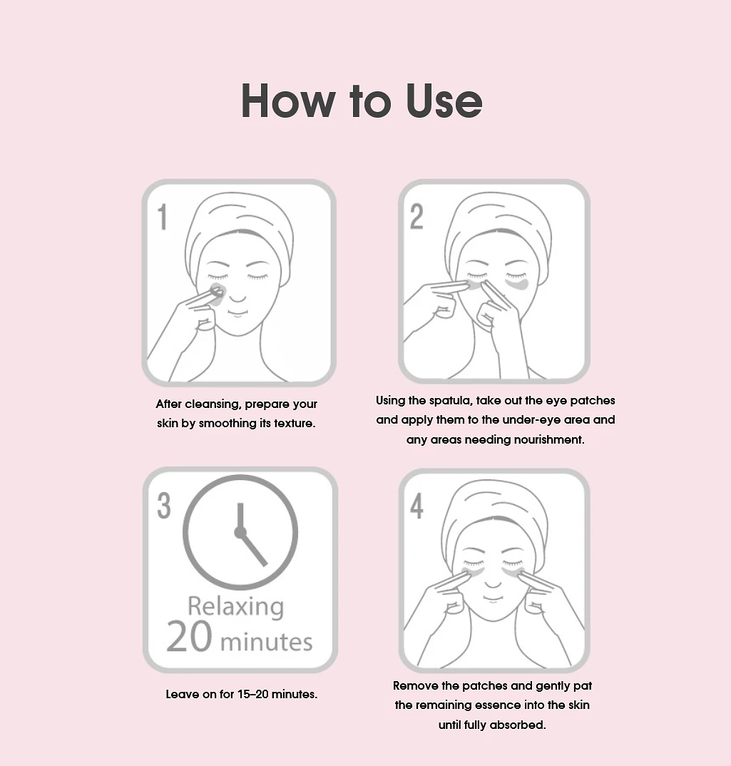 (Foodaholic) Rose Gold Hydrogel Eye Patch – 60 Patches (90g)