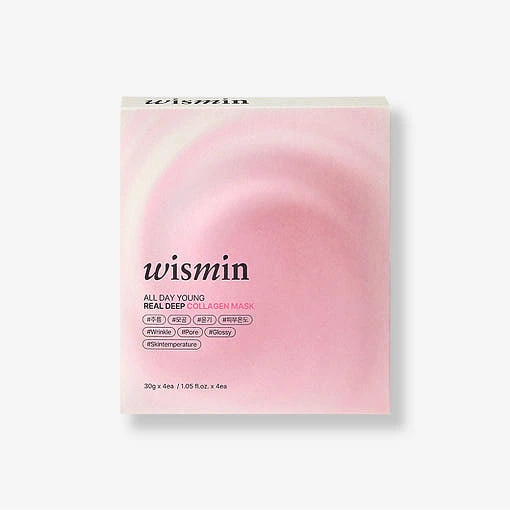 (WISMIN) All Day Young Real Deep Collagen Mask 1 Pack(4sheets)