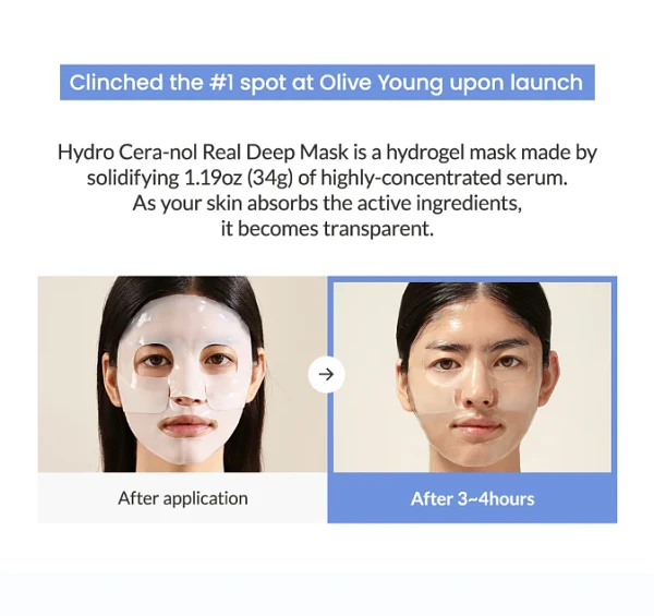 (BIODANCE) Hydro Cera-nol Real Deep Mask 1 Pack(4 Sheets)