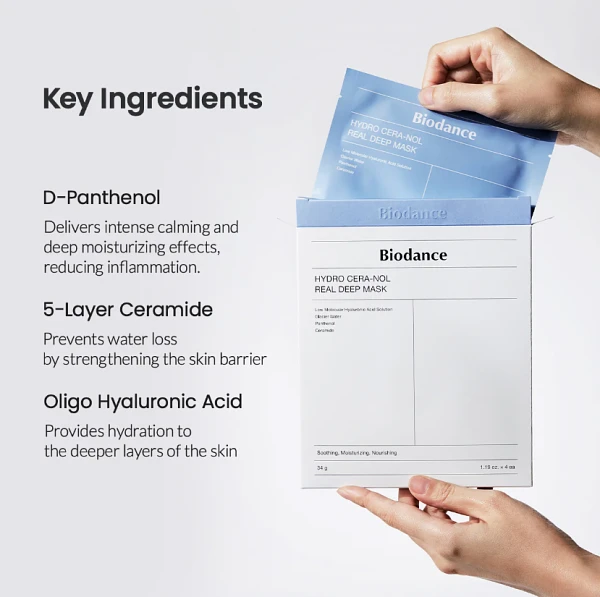(BIODANCE) Hydro Cera-nol Real Deep Mask 2 Pack ( 8 Sheets)